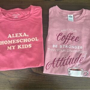 Bundle of 2 Women’s Graphic T-Shirts - XL